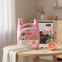 Détergent à lessive en gros Covy 5kg Rose, liquide anti-taches écologique pour usage domestique quotidien
