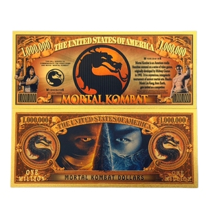 2026 12 soorten Amerika Mortal Kombat bankbiljetten miljoen bankbiljetten in 24K verguld goud voor geschenken - Product Image 2