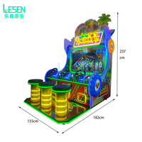 Machine de jeu d'arcade à monnayeur de tir à l'eau pour 3 joueurs, pour parcs d'attractions intérieurs