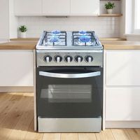 Cuisinière à gaz sur pied à quatre brûleurs la plus vendue, 4 brûleurs avec four de grande capacité