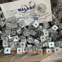 MALAXY 6 côtés M3M5M6M8M10 trous de vis bloc alliage d'aluminium connexion de verrouillage écrou carré support fixation filetage plaque bloc Cube