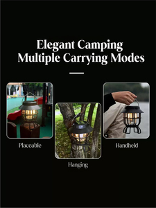 Nueva Lámpara LED <span class=keywords><strong>Solar</strong></span> Portátil para Camping, Multifuncional, Estilo Vintage, de Larga Duración, con Certificación CE - Product Image 2