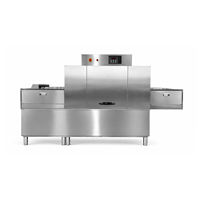 Lave-vaisselle commercial à convoyeur, lave-vaisselle à convoyeur en acier inoxydable 304, 3000 plats par heure pour cantine