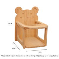 Chaise en bois faite à la main pour hamster, plateau, accessoires de cage pour petits animaux, décoration d'habitat, maison, accessoires photo, jouets pour animaux de compagnie, hamster, souris