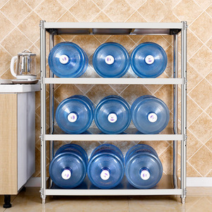 Étagères en acier inoxydable 201/304 de qualité commerciale, à deux/trois/<span class=keywords><strong>quatre</strong></span> niveaux, robustes, avec pieds réglables en hauteur, capacité de charge de 300 kg/m - Product Image 3