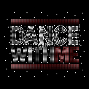 Bling Hot Fix <span class=keywords><strong>Dance</strong></span> With Me Strass Fer sur Transfert - Product Image 1