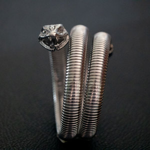 Snake Shape Stainless Steel <b>Bracelet</b> <b>Silver</b> Gold Men's Fashion <b>Bangle</b> CE610 - Product Image 2