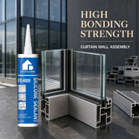FD-6000 Mastic silicone neutre à durcissement neutre, haute résistance d'adhérence pour le vitrage des murs rideaux
