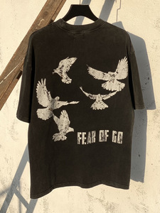 <span class=keywords><strong>Camiseta</strong></span> Vintage con Estampado de Banda de Rock, Estilo Oversize, Algodón Grueso, Streetwear Retro, Estampado Musical, Casual, Manga Corta - Product Image 1