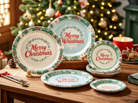 Assiettes en papier écologiques robustes et blanches pour fêtes et événements