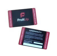 Carte de garantie personnalisée en PVC avec impression sur mesure, garantie de 2 ans