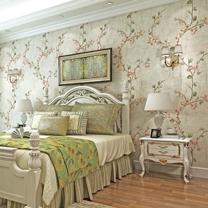 <span class=keywords><strong>Papier</strong></span> <span class=keywords><strong>peint</strong></span> auto-adhésif écologique européen floral naturel simple élégant non tissé pour salon chambre à coucher maison - Product Image 2