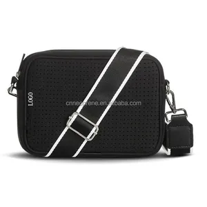 2022 New Style Women's Messenger Bags Custom Zipper Neoprene Print Men Camera Crossbody Bag Unisex Messenger Bag