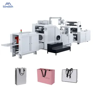 Large Gift Square Bottom Paper Bag Making Machine Paper bag Machine Bag Making Machinery