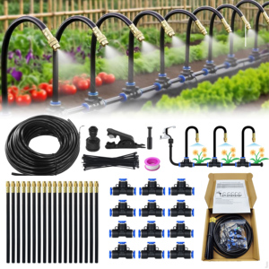 360 Degree Brass Adjustable Misting Nozzle Low Garden Irrigation Farm Atomization <b>Sprayer</b> Outdoor Patio Cooling System - Product Image 1