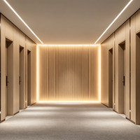 Panneaux muraux en fibre de charbon de bambou écologiques et imperméables, design moderne pour commerce, sous-sol, hôtel
