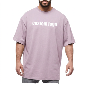 T-shirt en coton épais surdimensionné de qualité supérieure 2026, personnalisable avec logo, style streetwear, épaules tombantes, unisexe, col rond, manches courtes - Product Image 2