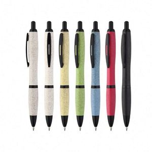 Recyclable Eco Friendly Biodegradable <b>Retractable</b> Custom Promotional Ballpoint <b>Pen</b> Bonwins Bw-Pph01 Blue/Black Ink - Product Image 1