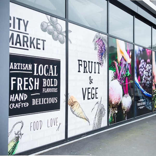 Custom Print Opaque White Vinyl Sticker Full Cover New Shop Window Wrap ...