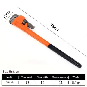 High Quality Factory Heavy Duty Water Pipe Repair Tools Steel Pipe Wrench Pipe Plier