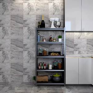 Meilleures ventes - Étagère de rangement en acier noir à 5 niveaux, facile à assembler, armoire de rangement pour vaisselle en métal pour la cuisine - Product Image 3