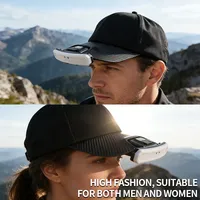 Luz LED para Gorra con Modos RGB 180 °   Luz para Gorra Recargable con Sensor de Movimiento Giratorio, Resistente al Agua IPX4, con Pantalla Digital