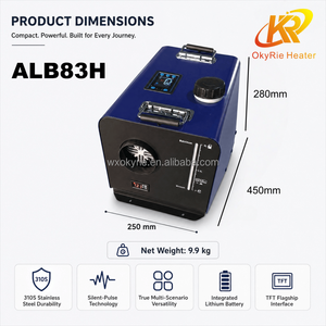 <span class=keywords><strong>Chauffage</strong></span> de stationnement diesel tout-en-un 8KW avec batterie lithium intégrée 30Ah 12V/24V/220V, écran TFT, pour camping, camion, tente - Product Image 2