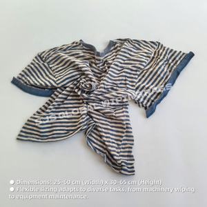 Trapos de algodón 100% reciclados, trapos de camiseta de colores mixtos, trapos industriales para limpieza, trapos recuperados para limpiar aceite - Product Image 3