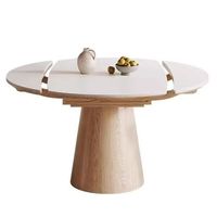 Table et chaises pliantes multifonctionnelles en bois massif nordique, table carrée transformable en table ronde pour petit foyer