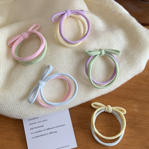 Moda europea fascia di gomma fatta a mano neonato bambino in Nylon per capelli fasce per capelli accessori per capelli con fiocco - Product Image 4