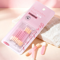LMLTOP Stick à paupières double tête avec applicateur éponge douce, pinceau à paupières jetable portable pour le estompage des fards à paupières