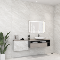 Panneau mural en PVC personnalisé pour bureau, commerce, salle de bain et usage domestique - Revêtement moderne ignifuge et imperméable avec garantie de 3 ans