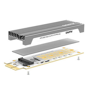 MAIWO-tarjeta adaptadora KT082 <span class=keywords><strong>PCIex1</strong></span> a NVMe M.<span class=keywords><strong>2</strong></span> SSD con carcasa de aluminio de disipación de calor y luz LED para videojuegos - Product Image 4