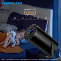 ISMARTX10 Noir Quad Core Android 13 1 Go 8 Go Wi-Fi Double Bande Prise en Charge de l'Écran Miroir Personnalisation du Logo et de l'Interface Utilisateur Vidéoprojecteur