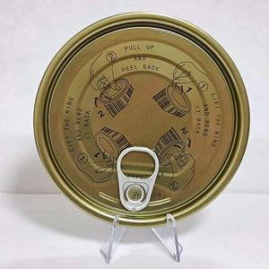 401 #   Couvercle <span class=keywords><strong>de</strong></span> boîte <span class=keywords><strong>de</strong></span> conserve à ouverture facile (EOE) en aluminium chromé TFS <span class=keywords><strong>de</strong></span> 98,9 mm <span class=keywords><strong>pour</strong></span> boîtes <span class=keywords><strong>de</strong></span> thon et <span class=keywords><strong>de</strong></span> poisson - Product Image 2