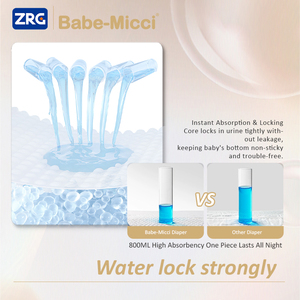 <strong>Babe</strong>-micci Disposable T-tape Baby Diapers with Aloe Vera &amp; Essential <strong>Oil</strong> 3D Leak Prevention Free Sample-Low MOQ Wholesale - Product Image 4