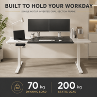 Table de bureau AOR E-sports à hauteur réglable avec panneau E0 et protection contre la surchauffe, double usage assis-debout, vente en gros usine