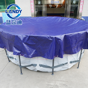 Couverture de <span class=keywords><strong>piscine</strong></span> hors sol Landy de 18 pieds de diamètre, résistante aux UV, imperméable, anti-poussière, pour piscines hors sol ovales - Product Image 2