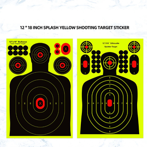 Autocollants cibles humains adhésifs ovales de 12x18 pouces pour la pratique de la chasse et le suivi balistique - Vente en gros - Product Image 5