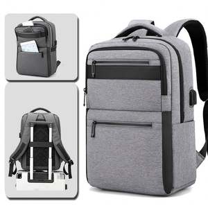Sac à dos pour ordinateur portable en nylon de haute qualité, personnalisé, 15,6 pouces, avec port de charge USB, design multifonctionnel pour les affaires, imperméable - Product Image 5