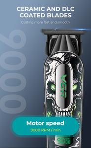 Cortadora de Pelo VGR V-279 con Motor de 9000 RPM, Recortadora de Pelo Profesional Inalámbrica <span class=keywords><strong>para</strong></span> Estilistas y Barberos, Recortadora de Barba - Product Image 4