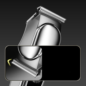 Máquina de corte de pelo profesional eléctrica inalámbrica para barbería, recortadora de precisión de 0 mm sin holgura, para acabados y contornos - Product Image 5