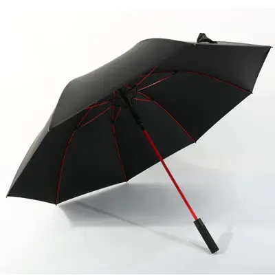 מטריית שכבה כפולה עמידה לרוח מטריית מתנת UV מותאמת אישית עם הדפסי לוגו מיתוג גולף מטריית רכב לגשם