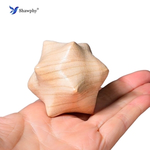 Holz-Massagebälle Triggerpunkt-Nadeln Akupressur Aktiv-Massagegerät Stacheliger Harter Physiotherapie-Massageball mit Musikfunktion für Körper Hand Handfläche - Product Image 3