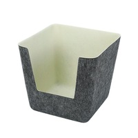 Panier de rangement en feutre écologique grande capacité, pliable, pour la maison, le bureau, les jouets, la lessive, les vêtements, avec logo personnalisé