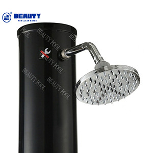 Douche solaire extérieure 20L, colonne de douche incurvée en ABS et <span class=keywords><strong>PVC</strong></span>, chauffée par l'énergie solaire, pour <span class=keywords><strong>piscine</strong></span>, jardin, plage, cour arrière, spa - Product Image 3