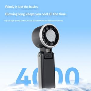 <b>USB</b> Rechargeable <b>Mini</b> Turbo <b>Fan</b> High-Speed Foldable Handheld <b>Fan</b> Portable Turbo Handheld <b>Fan</b> for Outdoor & Household Use - Product Image 6