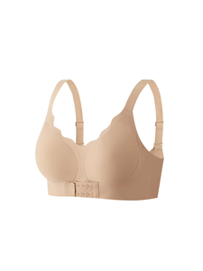 Reggiseno da donna senza cuciture con chiusura frontale, senza ferretto, con bordo smerlato, push-up, con coppe rimovibili, all'ingrosso, reggiseno a T-shirt, lingerie - Product Image 6