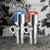 Accessoires de robinetterie de salle de bain de qualité en acier inoxydable 304 moderne, robinet d'angle et accessoires de robinet 1/2