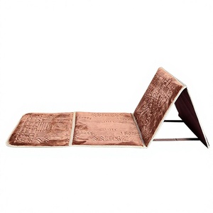 Portable Foldable Modern Prayer <b>Mat</b> with Backrest Geometric Pattern Non-Slip <b>Foam</b> Backing Muslim Salah <b>Mat</b> for Home & Travel Use - Product Image 3